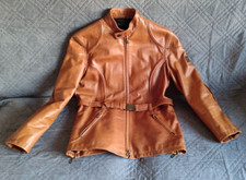 BELSTAFF-MALENOTTI-LEATHER JACKET-GIACCA PELLE-BIKER-CAFE' RACER-TG.44(S ITALIA)