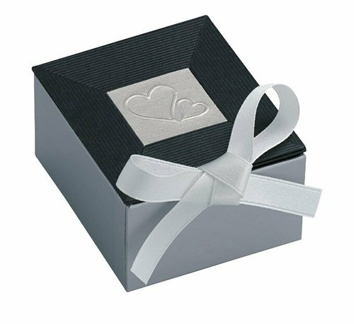 Nero argento scatola con - scatola,