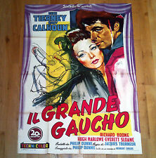 IL GRANDE GAUCHO manifesto poster Gene Terney Calhoun Argentine Pampas Way of a 