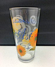 Bicchiere in vetro giallo