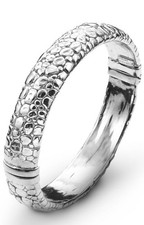 Bracciale Rigido GIOVANNI RASPINI in Argento BANGLE CROCODILE