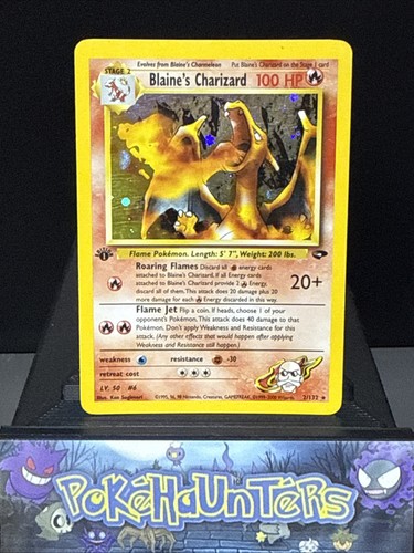 Pokemon card blaine - card, blaine's