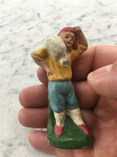 Vecchia statuina presepe - statuina,