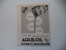advertising Pubblicità 1959 AQUILIA PETROLI AQUILOIL