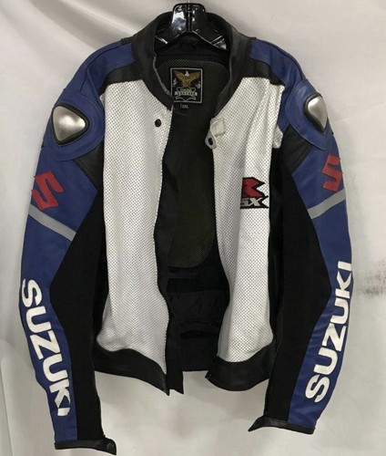 Giacca moto pelle suzuki gsx - giacca,