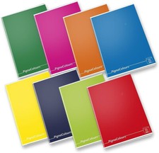 10 MAXI QUADERNI PIGNA COLOURS PER SCUOLA - COLORI ASSORTITI