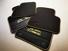 TAPPETI PER AUTO  FIAT 500 ABARTH 595 PISTA IN PELLE E VELLUTO PERSONALIZZABILI