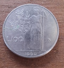 100 LIRE PICCOLI MINERVA 1990