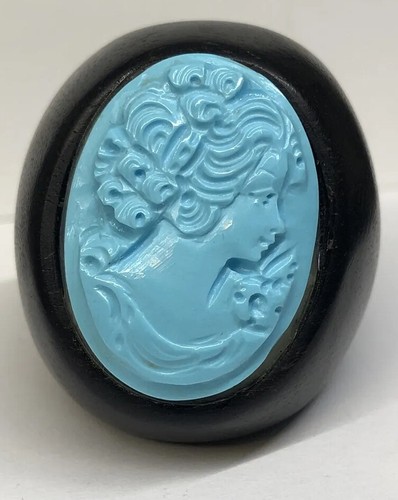 Anello maxi ebano pasta - in, e
