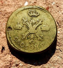 CROCIONE SCUDO DELLE CORONE  RARO PESO MONETALE AUSTRIA MILANO  GR 29,7 DIAMETRO