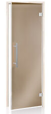 Porta Sauna Con Supporto Magnetico Lux Light 69 X 189 CM IN Vetro Premium