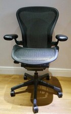 BLACK HERMAN MILLER AERON STANDARD,LUMBER,CONSEGNA GRATUITA GARANZIA 2 ANNI