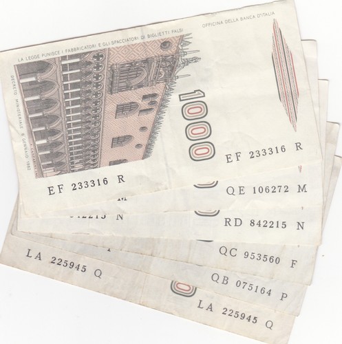 Banconote 1000 lire - banconote, marco