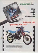 advertising Pubblicità-MOTO CAGIVA ELEFANT 350 1986 MOTOITALIANE RAID RALLY