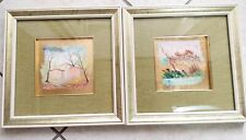 Coppia di quadri in foglia d'oro con certificato di autenticità