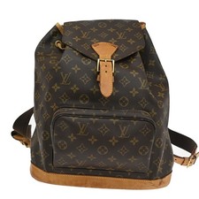 Borsa zaino Louis Vuitton Montsouris GM monogramma pelle marrone M51135 70TA191