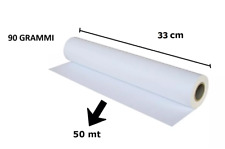 ROTOLO PLOTTER cm 33 x 50 mt 90 gr/mq ANIMA 50 OTTIMA CARTA BIANCA