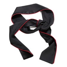Benda in raso di seta lunghezza 59'' sexy copri occhi nastro lucido festa gioco nero