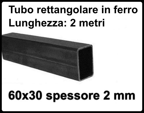 Tubo rettangolare ferro - rettangolare,