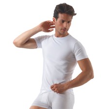 ROSSOPORPORA, 6/3  magliette intime uomo in cotone elasticizzato  mod. girocollo