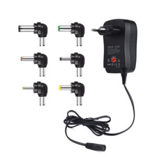 TRASFORMATORE ALIMENTATORE 30W DC 3V 4.5V 5V 6V 7.5V 9V 12V SPINOTTI UNIVERSALE 