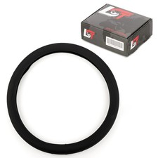 Copertura Volante Coprivolante Ø 38x9 Cm Nero Perforato Per PEUGEOT