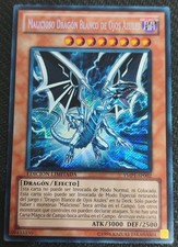 DRAGO BIANCO OCCHI BLU MALIGNO Rara Segreta in Spagnolo YMP1-SP002  YUGIOH