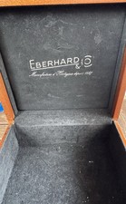 Scatola per orologio Eberhard vintage in legno