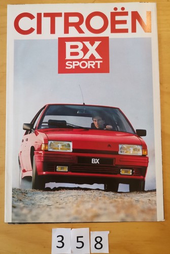 Citroen sport prospectus - citroen, bx