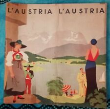 L' AUSTRIA - BROCHURE TURISTICA ILLUSTRATA CON CARTINA GEOGRAFICA 