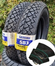 Coppia 2 pneumatici per furgone Ape 50 100/90/10 Michelin S83 + camere eco gomme