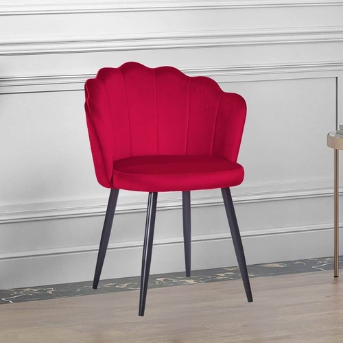 Sedia omni velluto rosso con - omni,