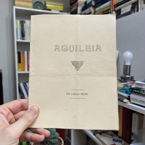 Aquileia 1911 poesie rare - 1911,