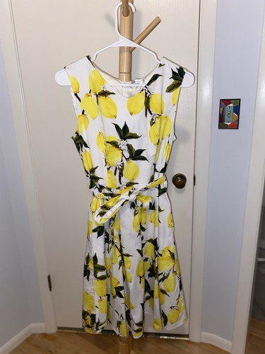 Women sleeveless lemon print - lemon,