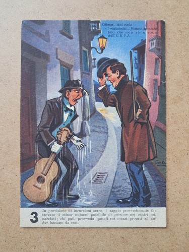 Cartolina ww2 unpa protezione - cartolina,