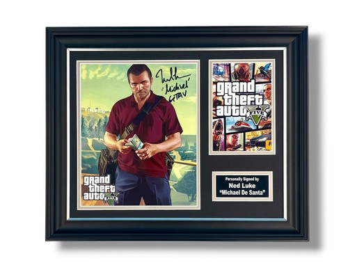 Ned luke signed photo framed - ned,