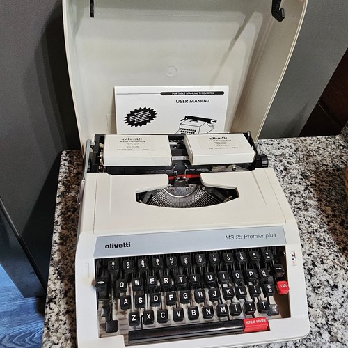 Vintage white olivetti - vintage, ms