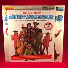 WALT DISNEY Mickey Mouse Club 1977 USA Vinyl LP + POSTER Disneyland record