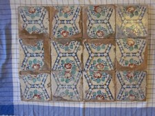 composizione 12 riggiole mattonelle fantasia maioliche antiche 20x20 rustiche194