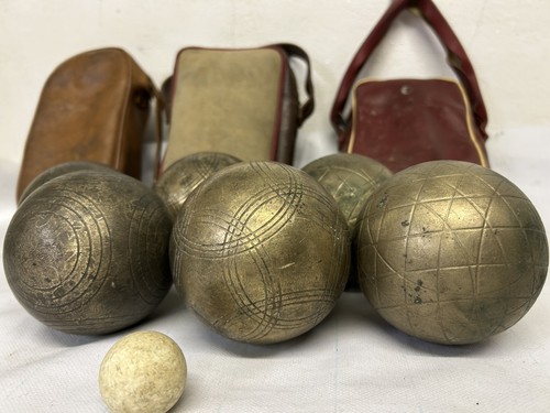 Set bocce vintage in - 3,