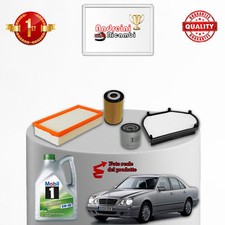 KIT TAGLIANDO 4 FILTRI E OLIO MERCEDES CLASSE E200 D W210 65KW 88CV 1996 ->