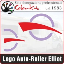 Adesivi per camper Auto-Roller Elliot - 4 pezzi - by Colorkit-Cod.001659