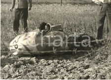 1955 MOTOCICLISMO IMOLA - La moto di Ray AMM dopo l'incidente mortale *Foto