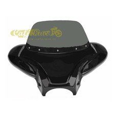 Batwing nero lucido con