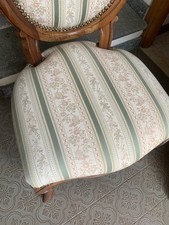 4 Sedie In Legno Imbottite Restaurate