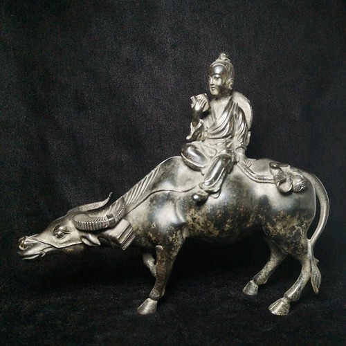 Vecchia statua cinese bronzo - vecchia,