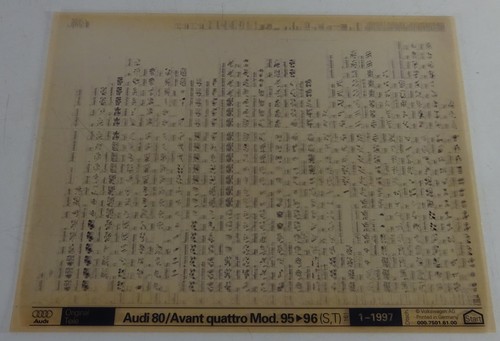 Microfiche catalogo ricambi - catalogo,