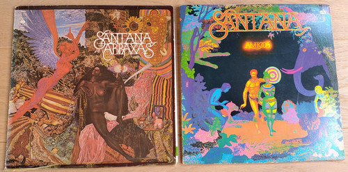 Zwei lps von santana - zwei, +