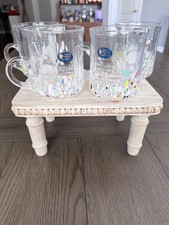 Set 4 tazze in vetro soffiato