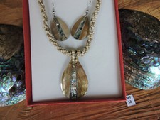 Set Collana Ciondolo Orecchini